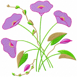 Flowers And Tree Embroidery Design 5 Flowers And Tree Embroidery Design 5